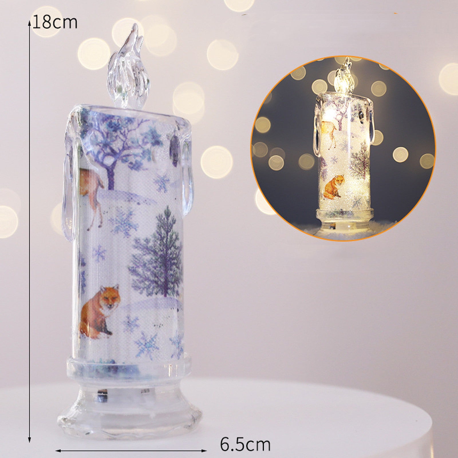 Christmas Transparent Electronic Candles