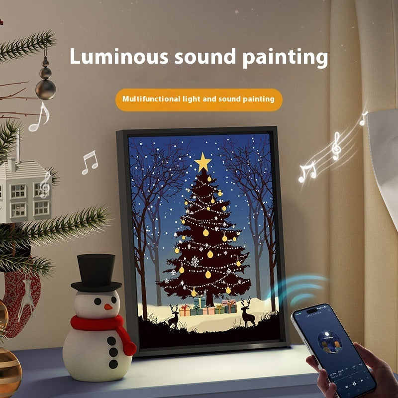 Luminous Bluetooth Christmas Tree Canvas