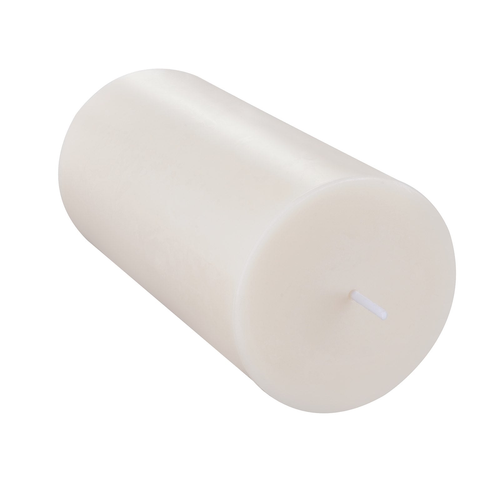 Long-Burn White Pillar Candles, 3-Pack