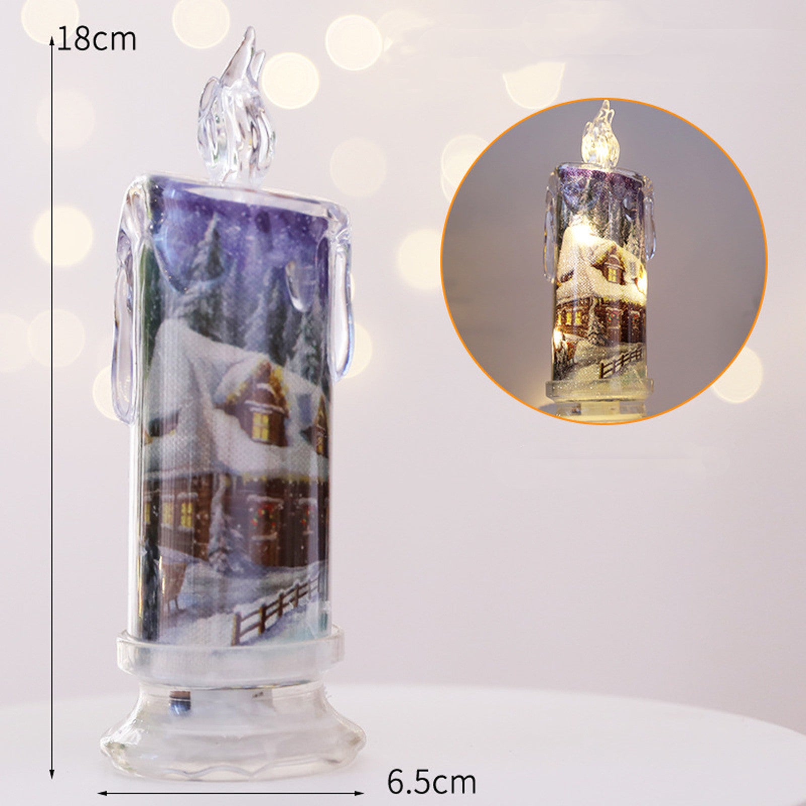 Christmas Transparent Electronic Candles