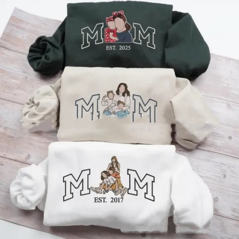 Colorful Photo Embroidery Women's Hoodie