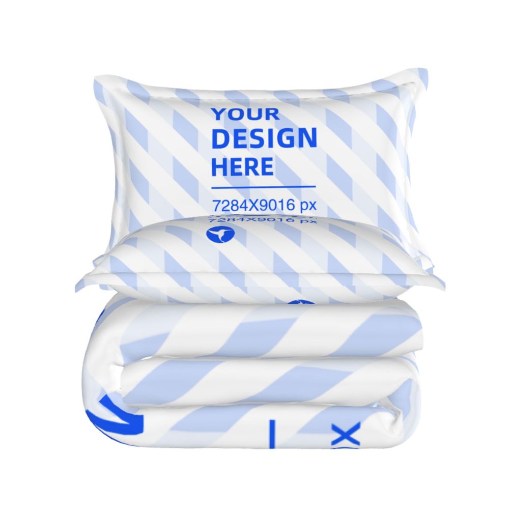 86x70in Skin-friendly Breathable Bedding Three-piece Set