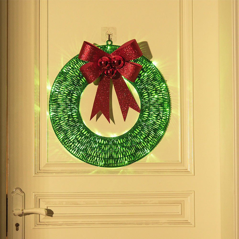Luminous LED Bow Wreath, 50cm