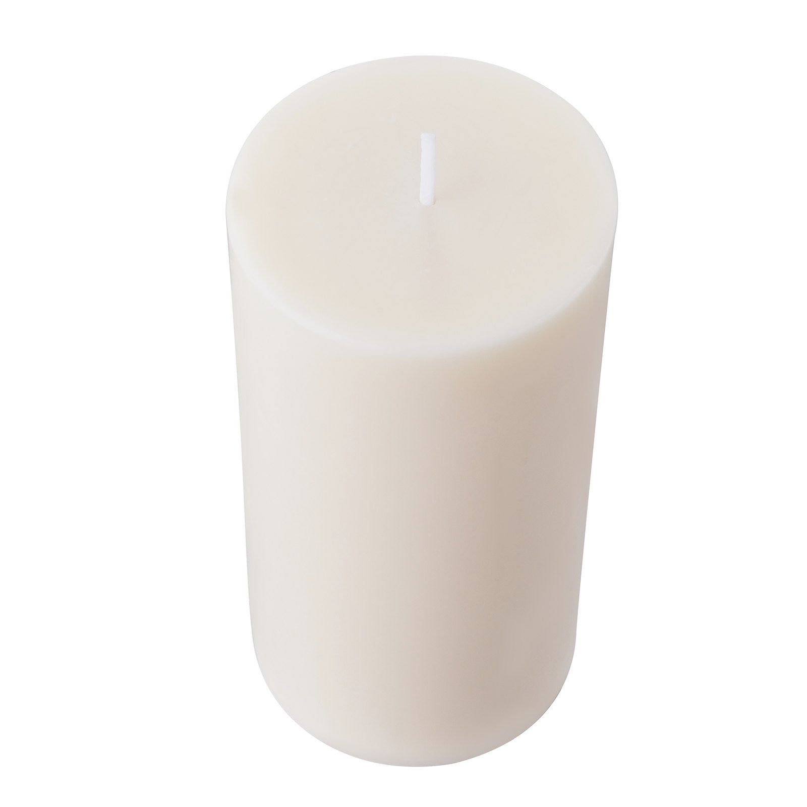 Long-Burn White Pillar Candles, 3-Pack