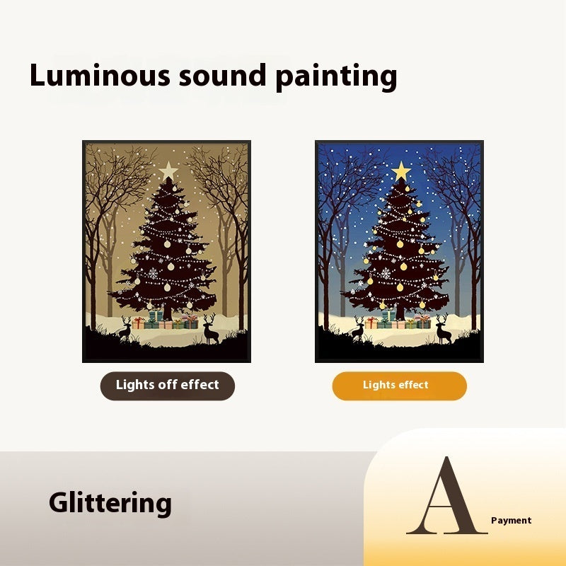 Luminous Bluetooth Christmas Tree Canvas