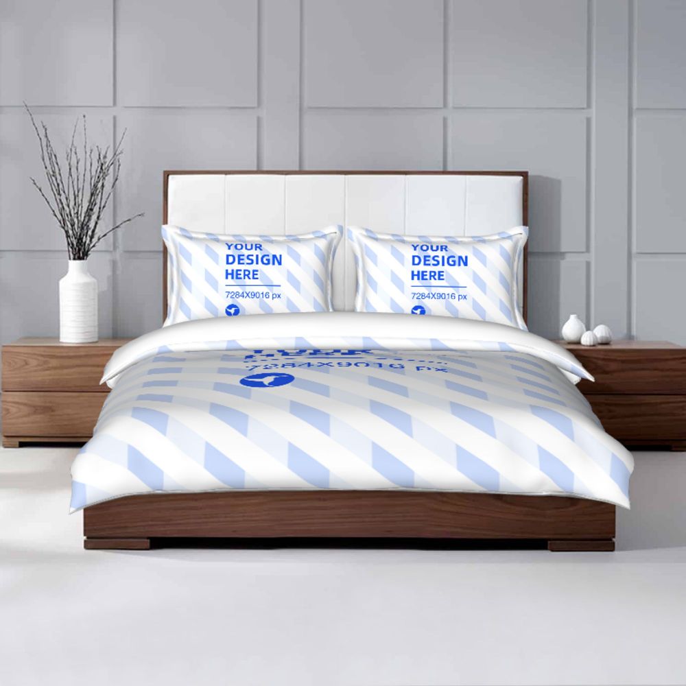 86x70in Skin-friendly Breathable Bedding Three-piece Set