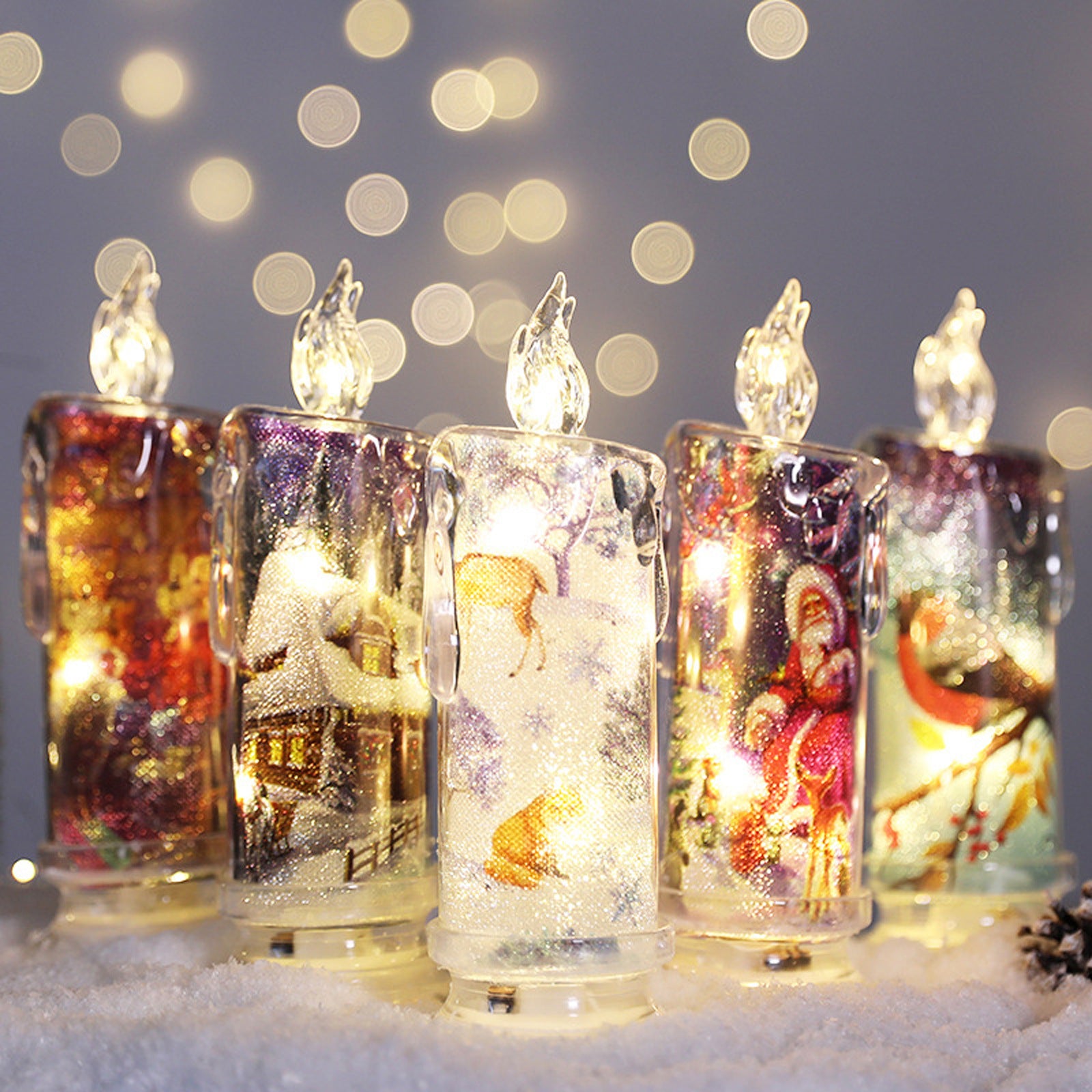 Christmas Transparent Electronic Candles